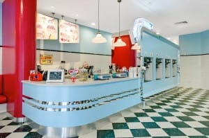 Frostbite Frozen Yoghurt retail shop built by Badel Kitchens