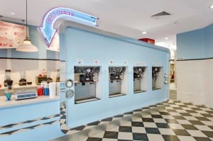Frostbite Frozen Yoghurt retail shop built by Badel Kitchens