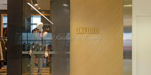 Oxford clothing shop fit out built by Badel Kitchens