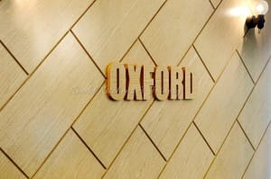Oxford clothing shop wall logo
