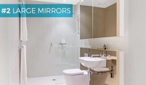 large mirror bathroom