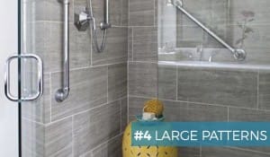 large tile patterns bathroom remodelling tips