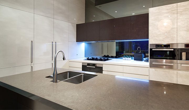 popular quartz kitchen countertop