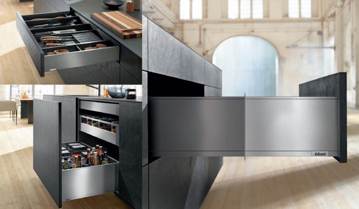 full extension drawers kitchen features