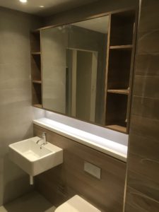 display suite northwest bathroom sink and mirror