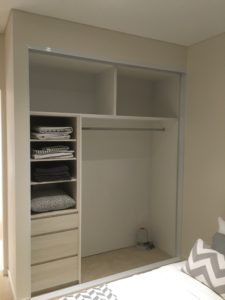 custom cabinet on bedroom