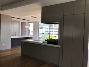 Milson Point home custom open kitchen view