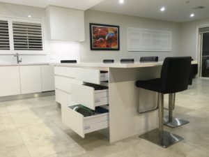 Kellyville kitchen island drawers and high chairs