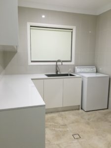 Kellyville kitchen island sink and wash area