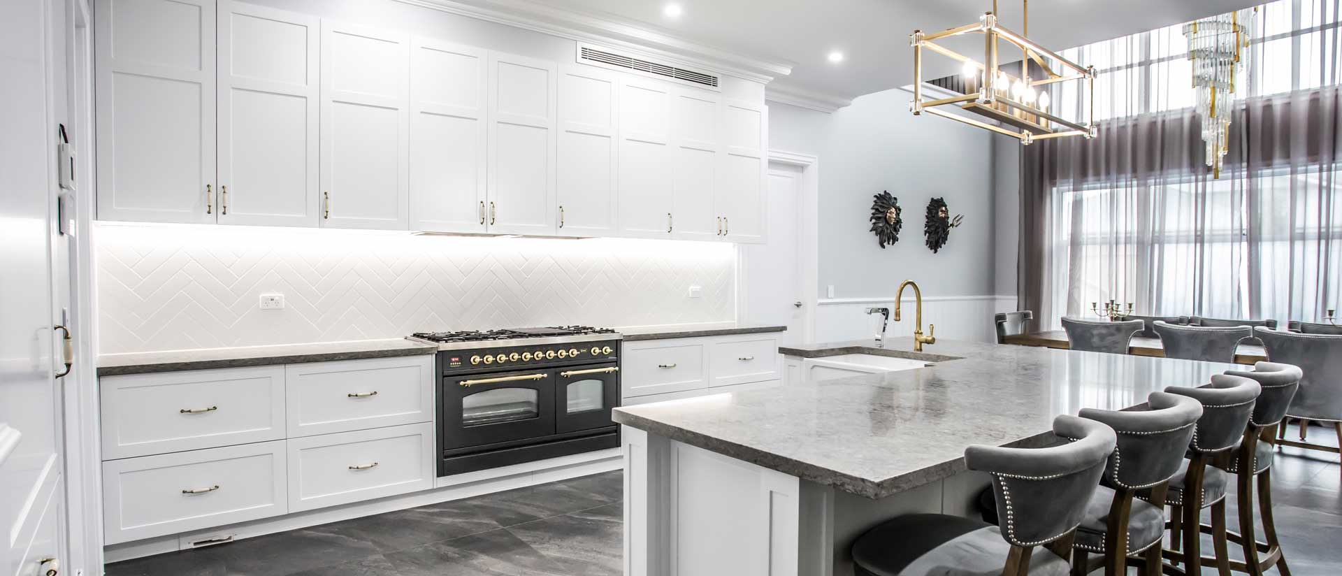 french provincial kitchen design in Harrington Park